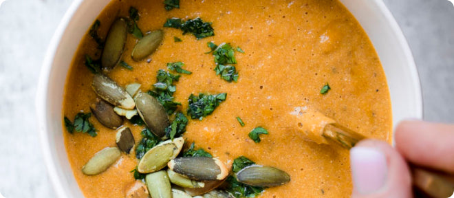 Roast Tomato & Carrot Soup with Collagen (Easy & Healthy Homemade Recipe)