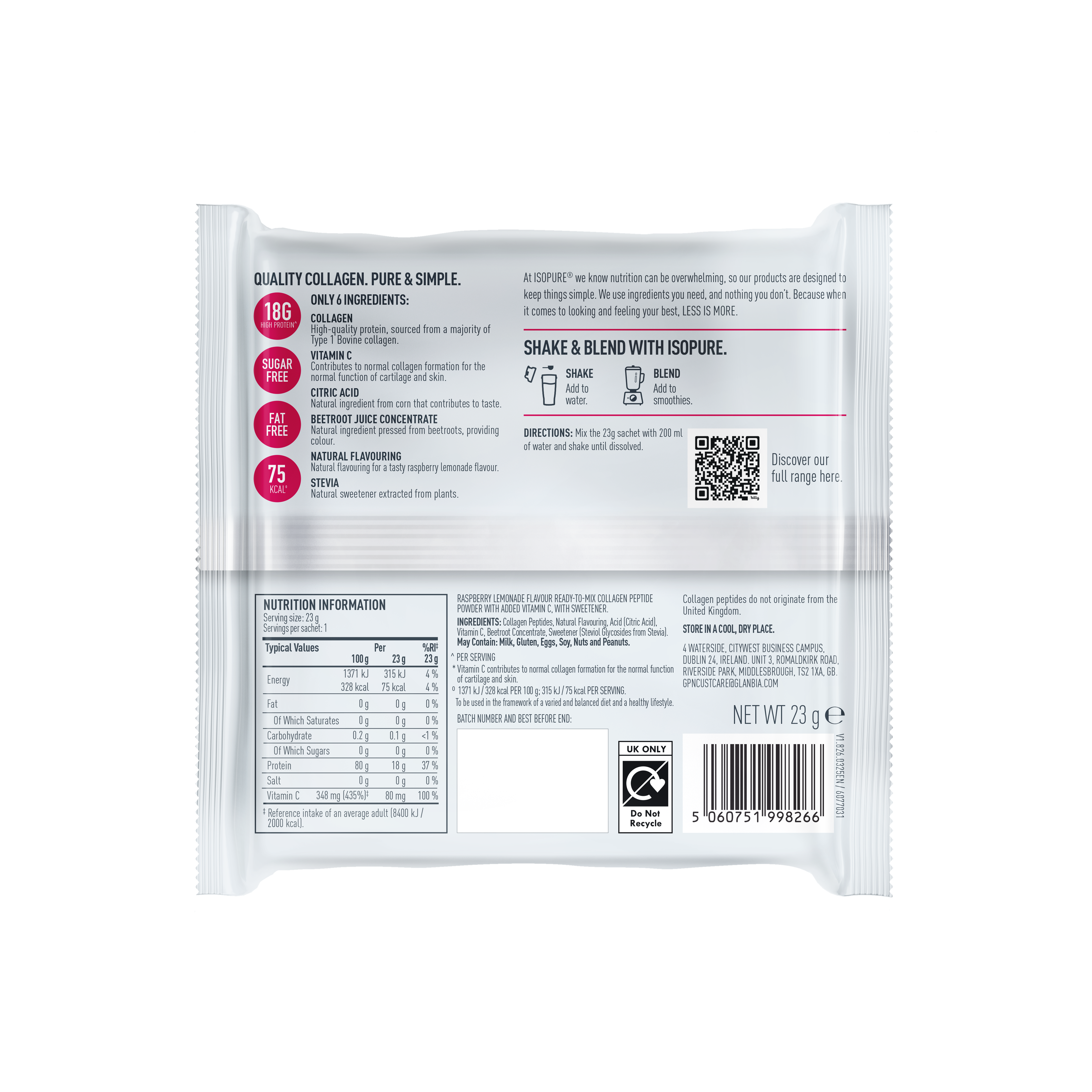 Collagen Sachet - 23g (1 Serving)